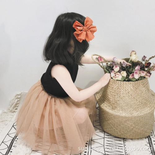 Custom Color Knee-length Mesh Layered Girl Skirt